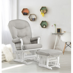 Go to store & view more images Sleigh Frame Glider and Ottoman by Dutailier
