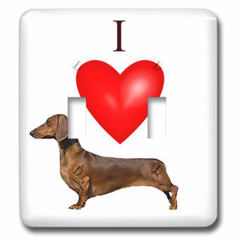 3drose Adorable Daschund Dog Pets Animals 2 Gang Toggle Light Switch Wall Plate Wayfair