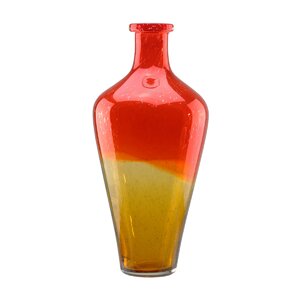 Ombru00e9 Hand Blown Bubble Glass Vase