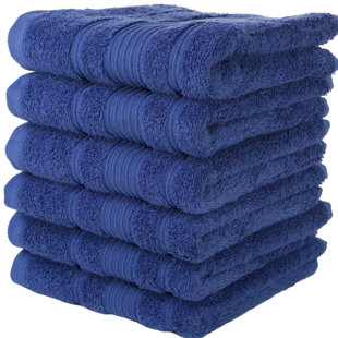 blue bathroom towels