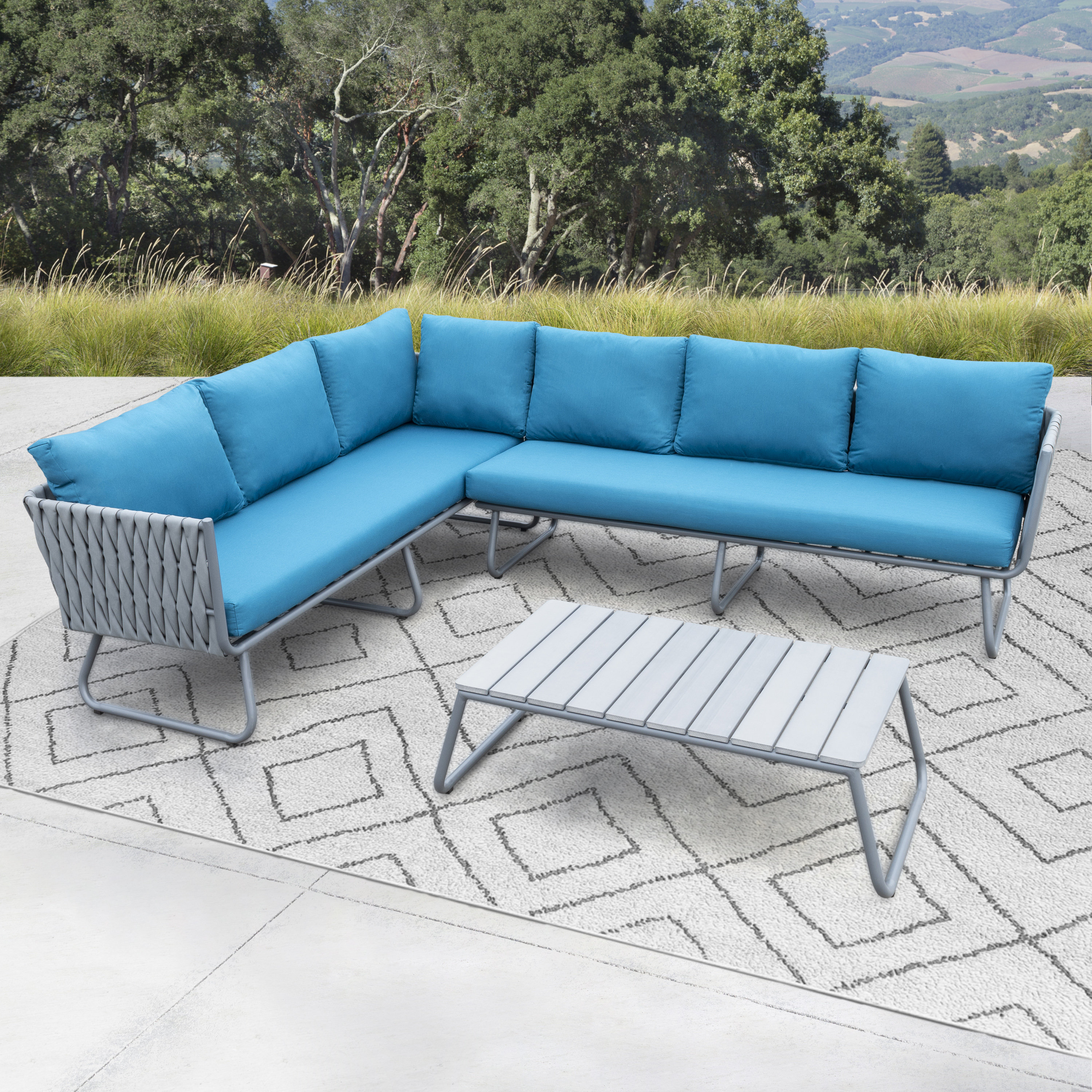 Brayden Studio Barnstaple 3 Piece Sofa Seating Group With Cushions