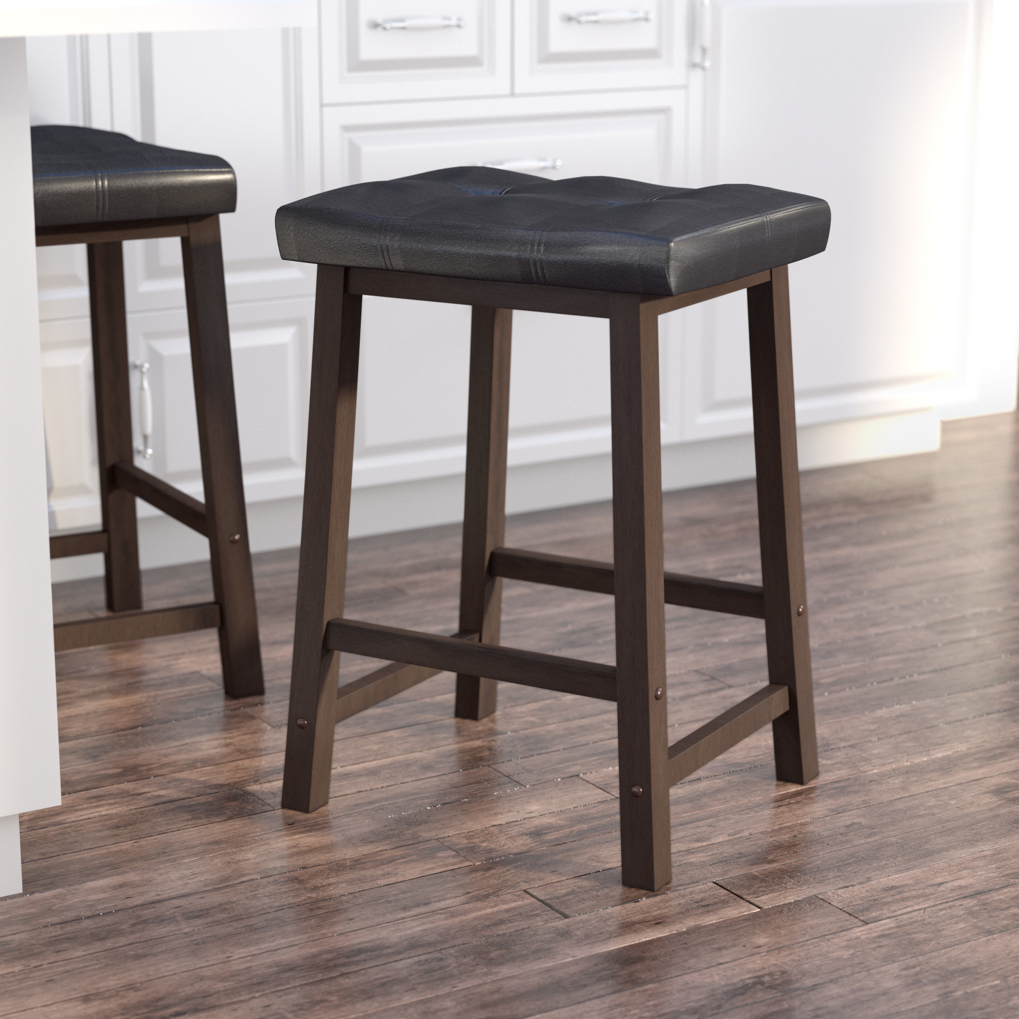 Andover Mills Dufton 24 Saddle Seat Bar Stool Reviews Wayfair