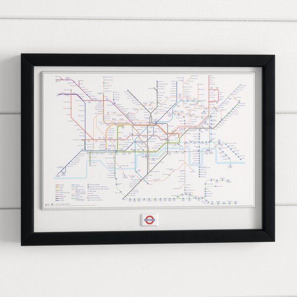 London Underground Map Canvas Framed London Underground Map | Wayfair.co.uk