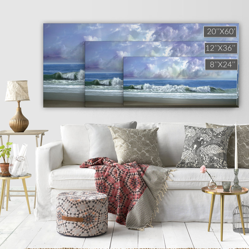 Breakwater Bay Watching The Clouds Oil Painting Print On Wrapped
