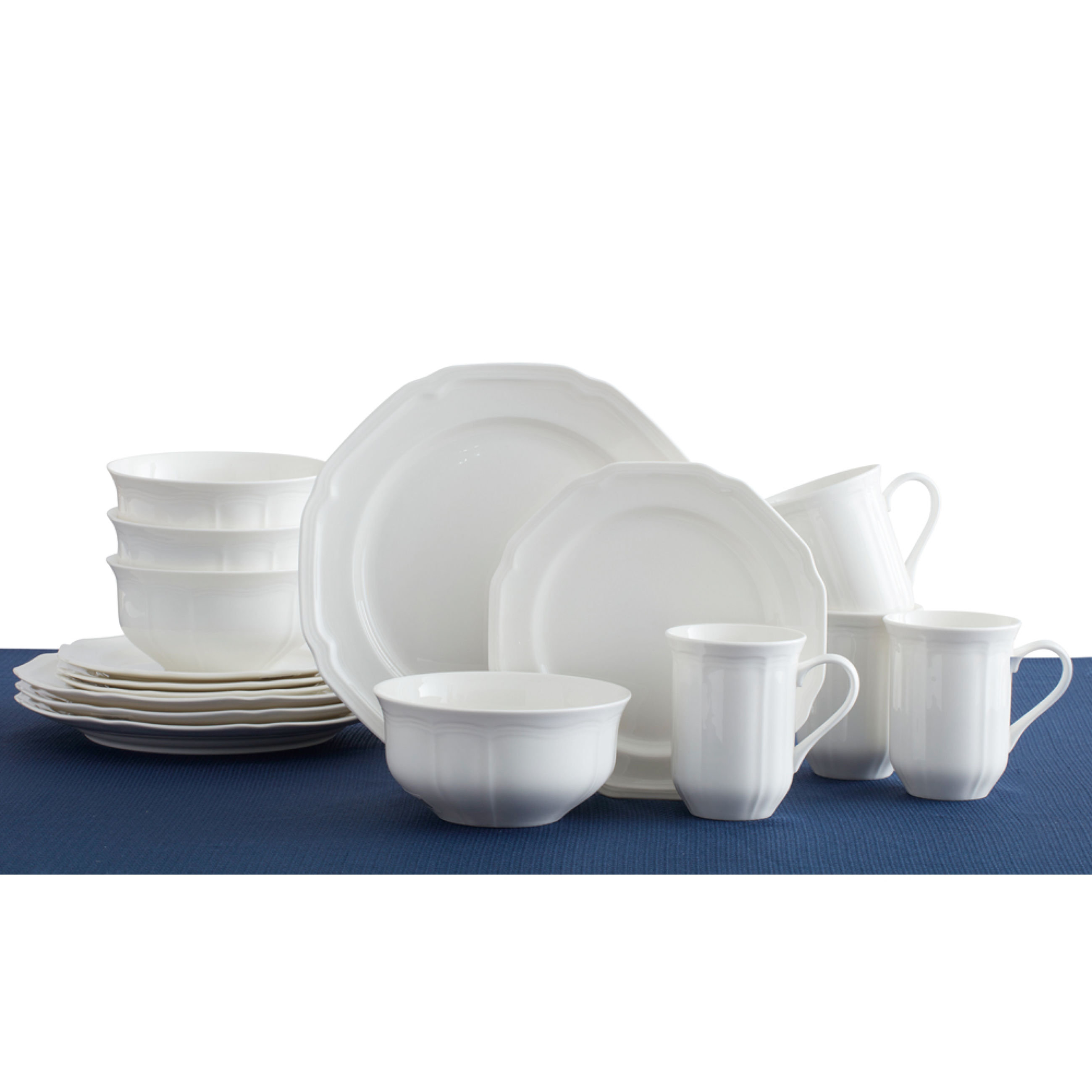 40 Piece Dinnerware Set Macys Mikasa Antique White Macys Mikasa