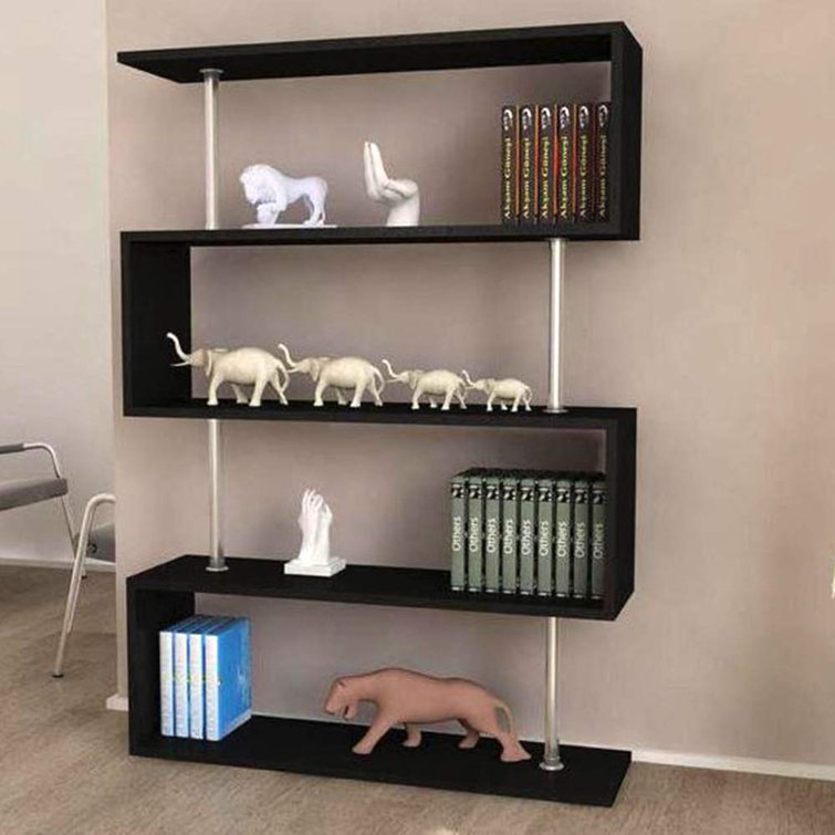 Wide Bookcase Wooden Book Display