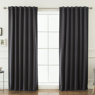 Beachcrest Home Sweetwater Blackout Solid Thermal Curtain Panels