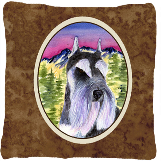 Winston Porter Gleb Schnauzer Graphic Print Indoor Outdoor Throw Pillow Wayfair