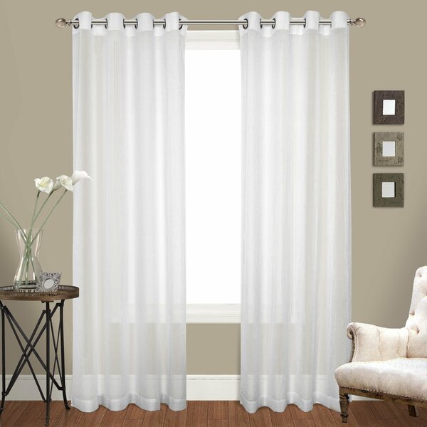 Crushed Voile Sheer Curtains | Wayfair