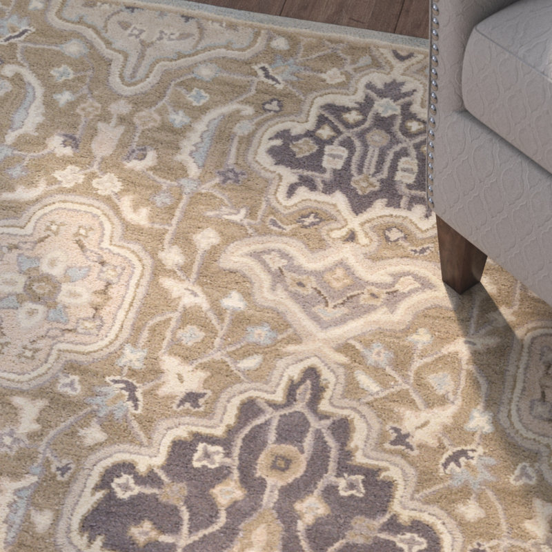 Charlton Home Ivan Hand Tufted Wool Taupe Medium Gray Area Rug Wayfair