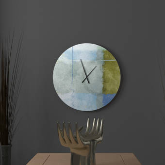 East Urban Home Oversized Pimentel Wall Clock Wayfair