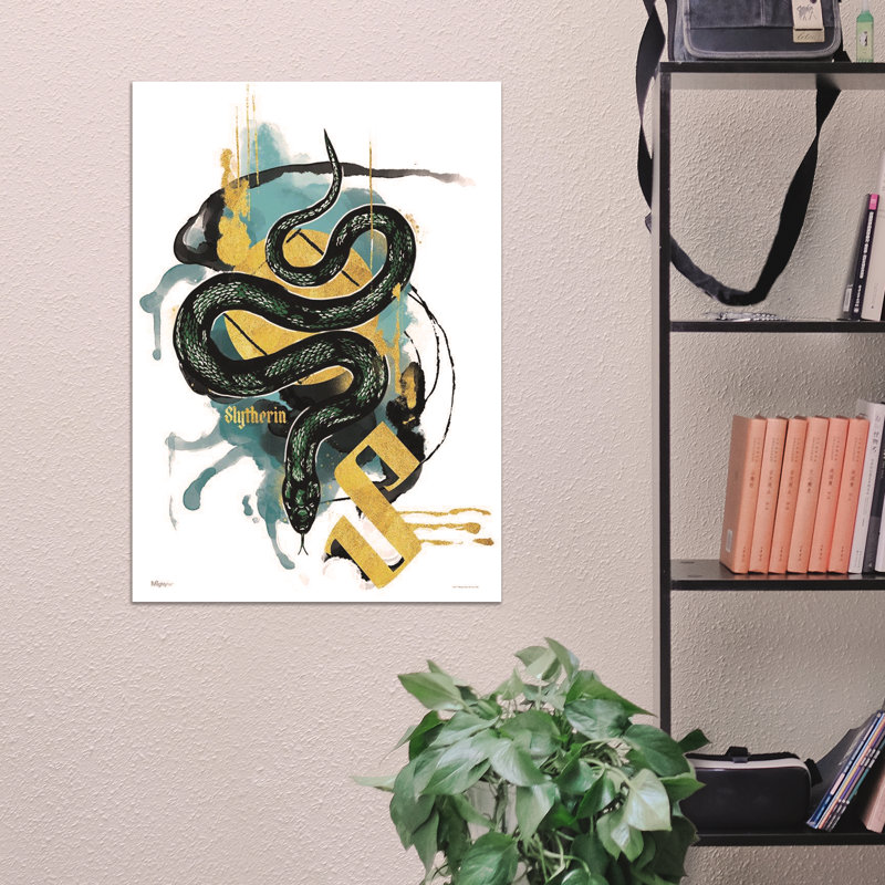 Mightyprint Harry Potter House Urban Watercolor Slytherin Wall Decor Wayfair