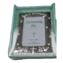 Malden International Designs 3422-46 Christening Sign White 