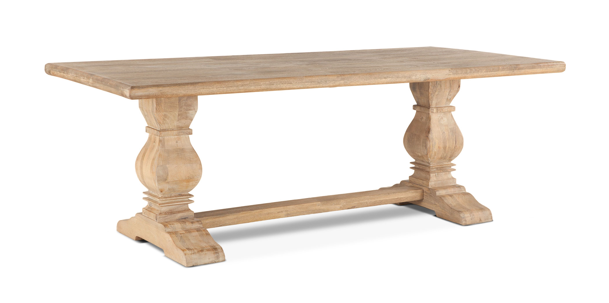 Katharine Mango Solid Wood Trestle Dining Table