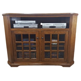 Clopton Solid Wood Corner TV Stand For TVs Up To 65