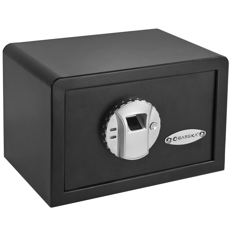 Barska Mini Biometric Key Lock Wall Safe Reviews Wayfair