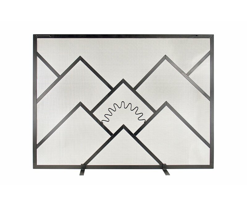 Achla Sunrise Single Panel Iron Fireplace Screen Reviews Wayfair