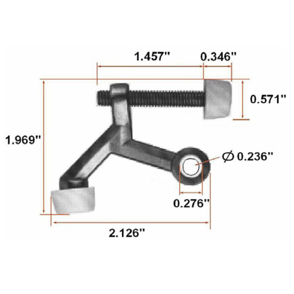 Design House Standard 2 1 8 Inch X 1 3 4 Inch Zinc Hinge Pin Door Stop 5 Pack Reviews Wayfair Design House Standard 2 1 8 Inch X 1 3 4 Inch Zinc Hinge Pin Door Stop 5 Pack Reviews Wayfair