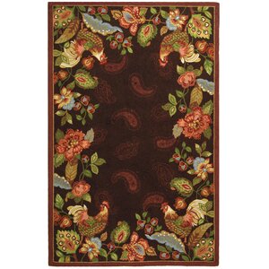 Isabella Maroon & Sage Novelty Area Rug