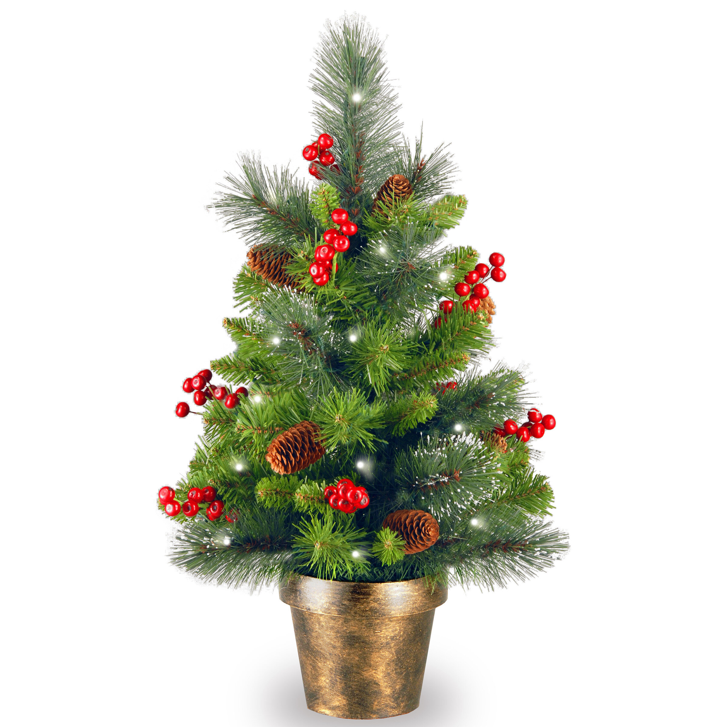 Three Posts Spruce Small 2 Green Artificial Christmas Tree With