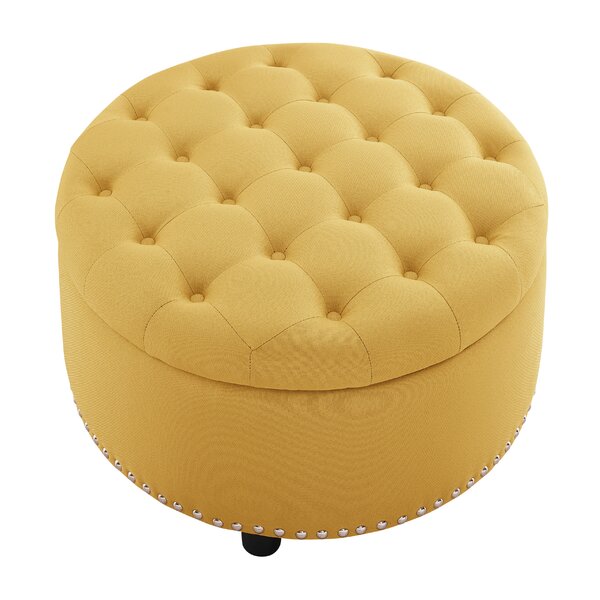20 Round 11 Tall MISC Pouf Ottoman White Black for Additional Seating or Footrest Rope Rows Houndstooth Pattern Living Room Decor