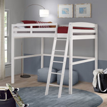 white loft bunk bed
