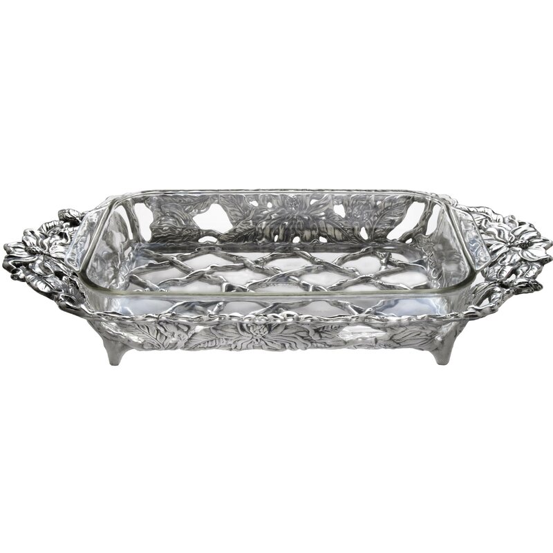 Arthur Court Designs Magnolia Rectangular Pyrex Holder | Wayfair