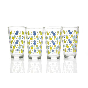 Dot 16 Oz. Tapered Cooler Glass (Set of 4)