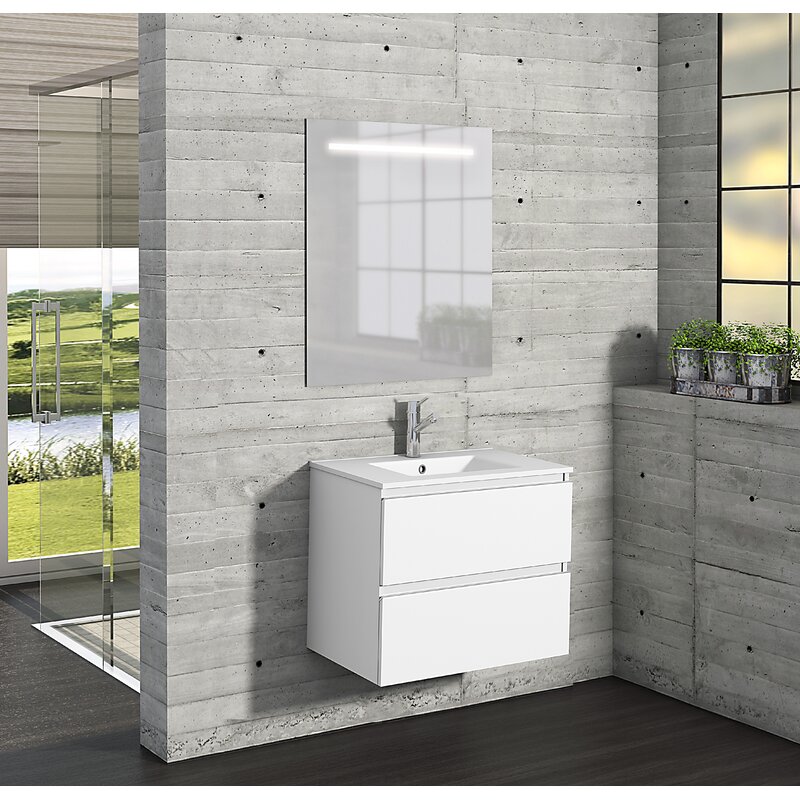 Belfry Bathroom Giovani Bathroom 600mm Wall Hung Single Vanity