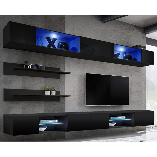 Orren Ellis Lizotte Floating Entertainment Center For Tvs Up To 70 Wayfair
