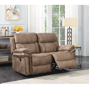 nakale leather reclining loveseat