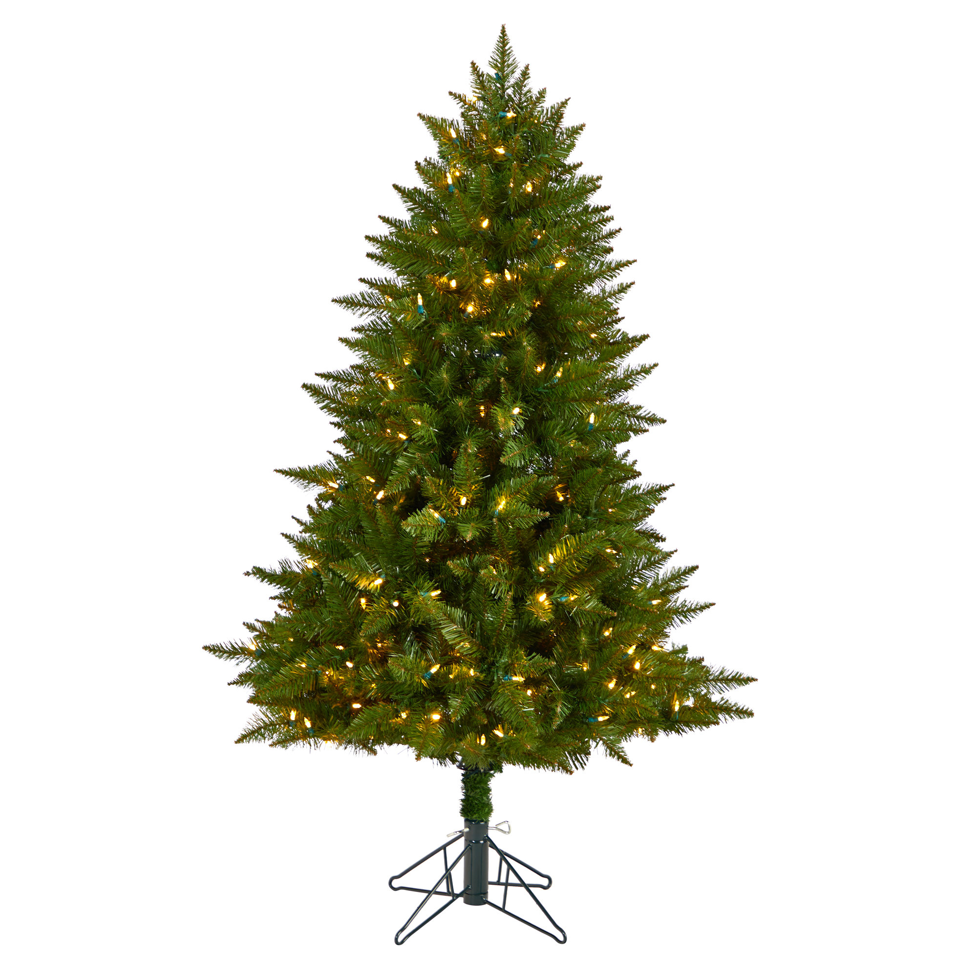The Holiday Aisle Green Spruce Cashmere Christmas Tree With 650 Led Color Changing Combination Lights Wayfair