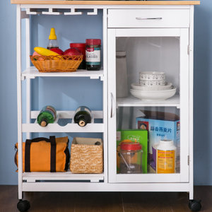 Compton Trolley Island Rolling on Wheel Kitchen Cart