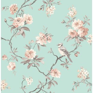 french country wallpaper you ll love in 2020 wayfair willena floral 33 x 20 5 wallpaper roll