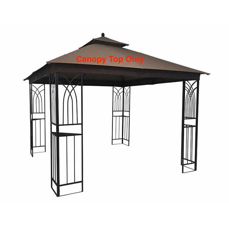 10'x10'  Single Canopy Replacement Top Patio  Gazebo Sunshade Polyester Cover 