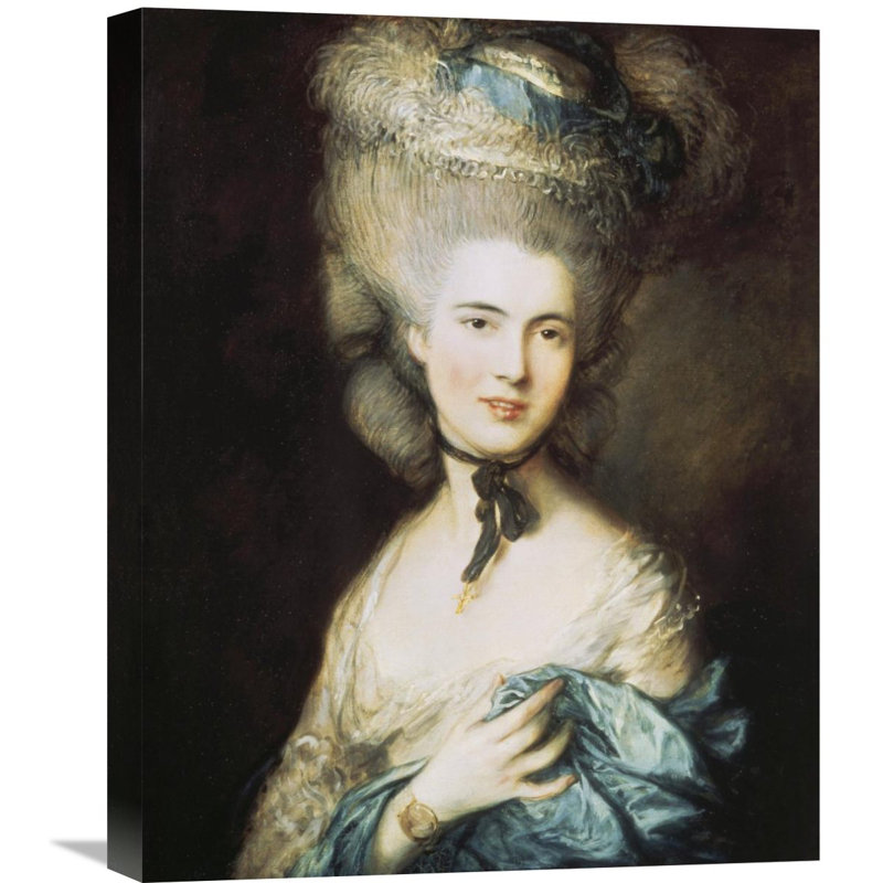 Global Gallery A Woman In Blue Portrait Of The Duchess Of