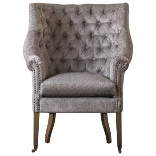 Calla Tufted Wingback Chair by One Allium Way Modern