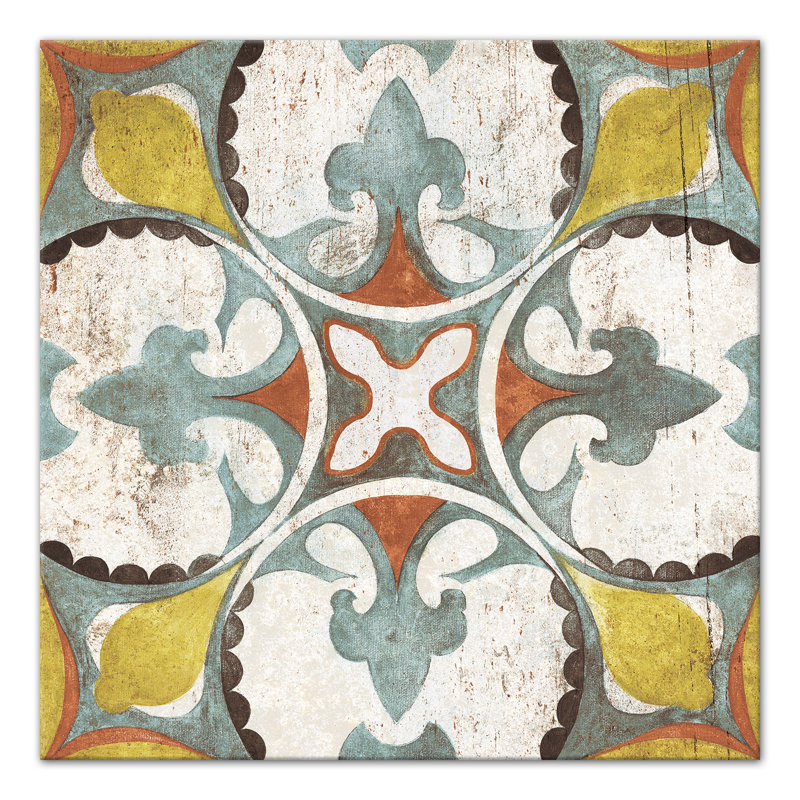 Bloomsbury Market Moroccan Tile Pattern Acrylic Painting Print