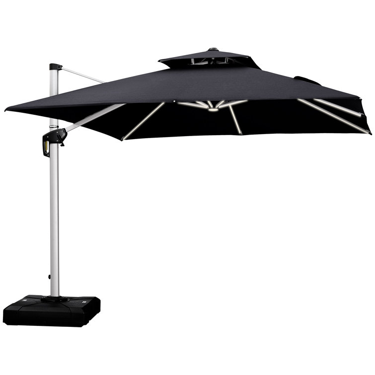 Latitude Run Tersk 129 9 Square Lighted Umbrella Reviews Wayfair Latitude Run Tersk 129 9 Square Lighted Umbrella Reviews Wayfair