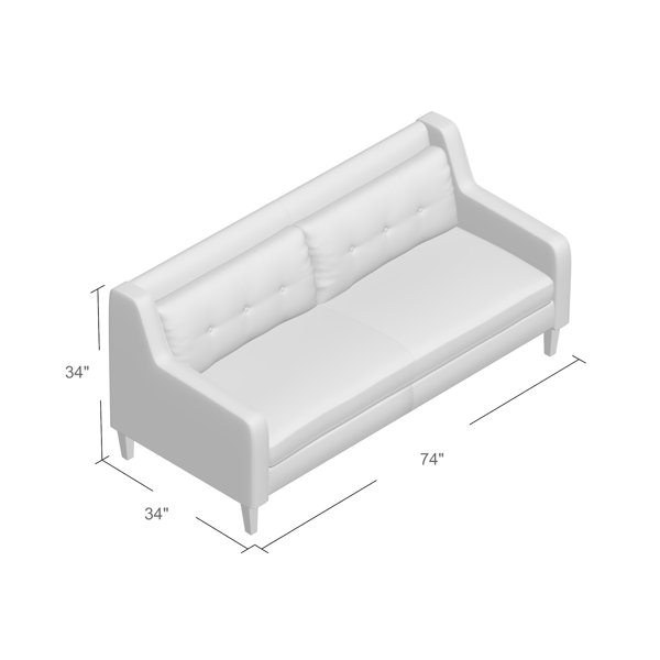 Langley Street Ponderosa Mid Century Sofa Reviews Wayfair Ponderosa Mid Century Sofa