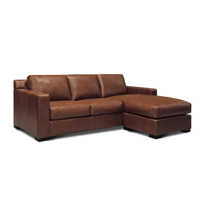 Akar 89 Genuine Leather Reversible Modular Sofa Chaise Joss Main