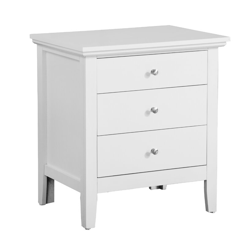 Laurel Foundry Modern Farmhouse Sonja 3 Drawer Nightstand