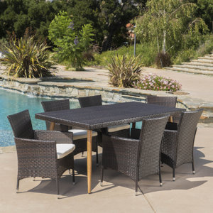 Middletown Outdoor 7 Piece Dining Set with Cushions
