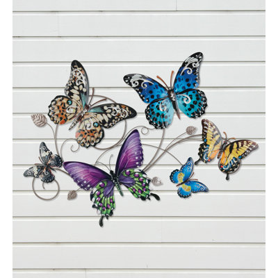 Luster Butterfly Collage Wall Decor - LG
