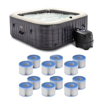 Intex 6 - Person 140 - Jet Vinyl Inflatable Hot Tub(incomplete) 