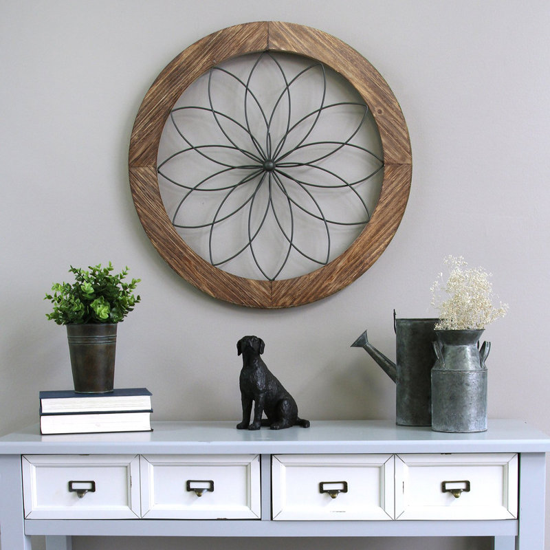 Round Medallion Wood And Metal Wall Decor Reviews Joss Main