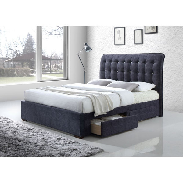 Red Barrel Studio® King Tufted Upholstered Storage ...