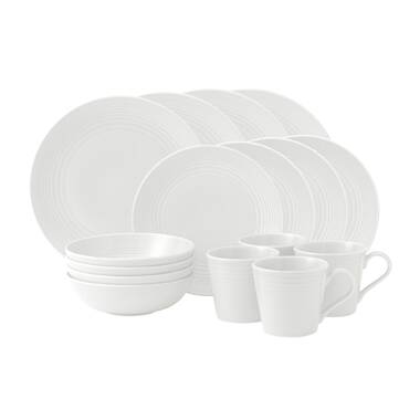 Details about   New Mikasa Loria White Bone China Cereal Soup Bowls Set of Four **NWB** 