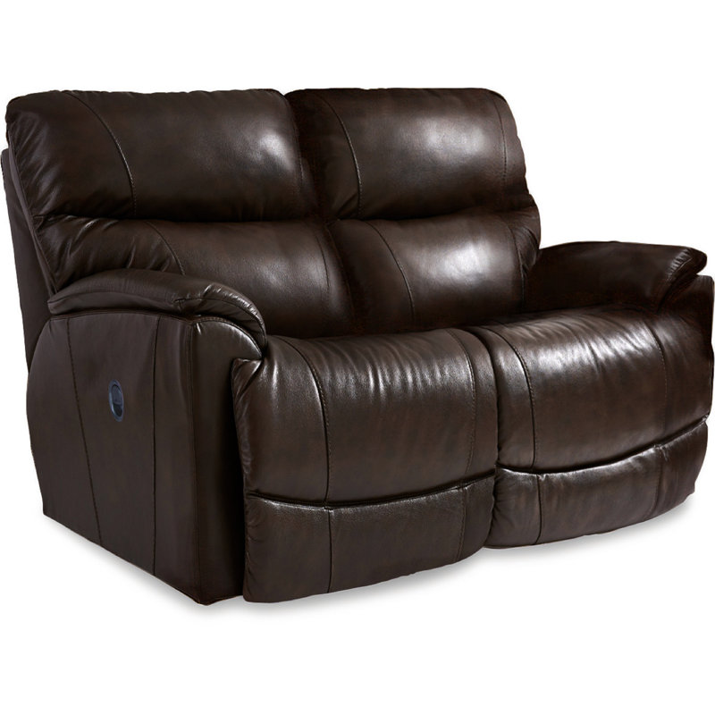 La Z Boy Trouper 62 Wide Leather Match Pillow Top Arm Reclining Loveseat Wayfair