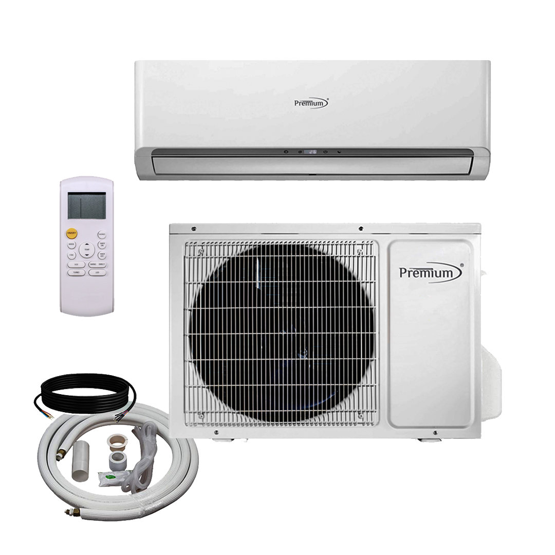 Premium 24000 Btu Air Conditioner Mini Split 17 Seer Inverter Ac Ductless Heat Pump 220v Wayfair